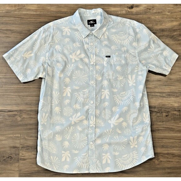 O'Neill Cosmos Short Sleeve Button Up Shirt SZ M - Picture 4 of 8